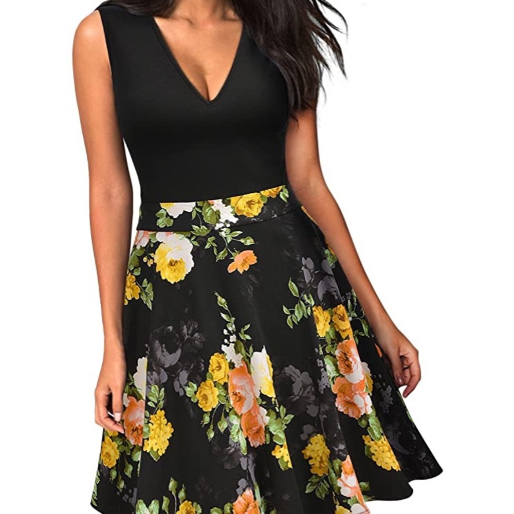 Floral Flare Mini Dress